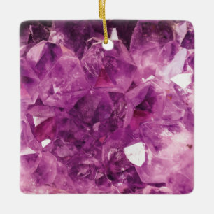 De Violet Crystal Keramisch Ornament