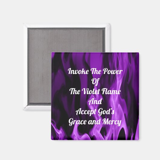 De Violet Flame aanhalen Magneet (Voorkant / Achterkant)