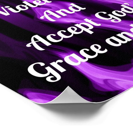 De Violet Flame aanhalen Poster (Hoek)