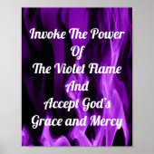 De Violet Flame aanhalen Poster (Voorkant)