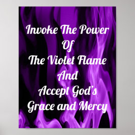 De Violet Flame aanhalen Poster