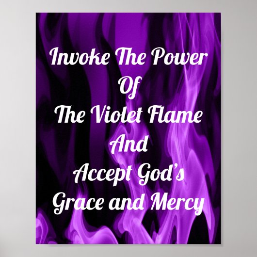 De Violet Flame aanhalen Poster (Voorkant)