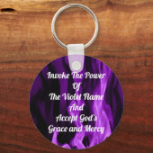 De Violet Flame aanhalen Sleutelhanger (Voorkant)