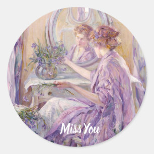 De Violet Kimono, Miss You Ronde Sticker
