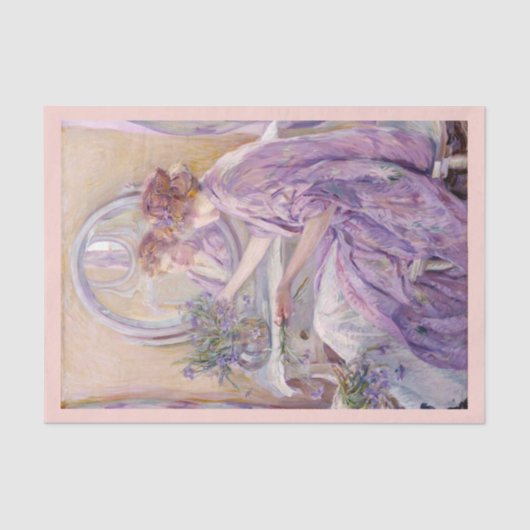 De Violet Kimono, ontkoppeling Tissuepapier (Voorkant)