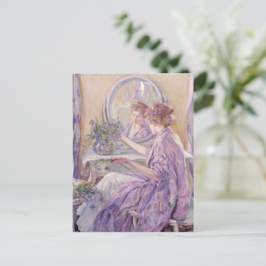 De Violet Kimono | Robert Reid Briefkaart (Staand voorkant)