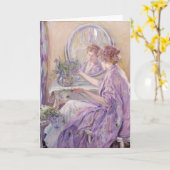 De Violet Kimono | Robert Reid Kaart (Gele Bloem)