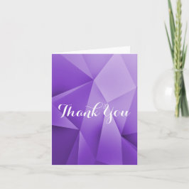 De violetkleurige Tonen van het Juweel danken u Bedankkaart