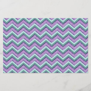 De Violetkleurige Zigzag van de wintertaling en Briefpapier
