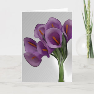De violette Calla Kaart van Lilly