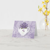 De violette Kaart van de Nota van de Theepot (Gele Bloem)