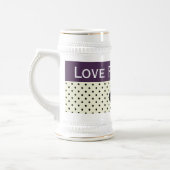 De Violette Stippen van Acai van de Hoop van het Bierpul (Links)