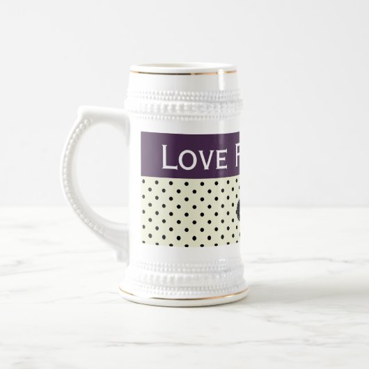 De Violette Stippen van Acai van de Hoop van het Bierpul (Links)