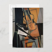 De Violin, 1916 Briefkaart (Voorkant / Achterkant)