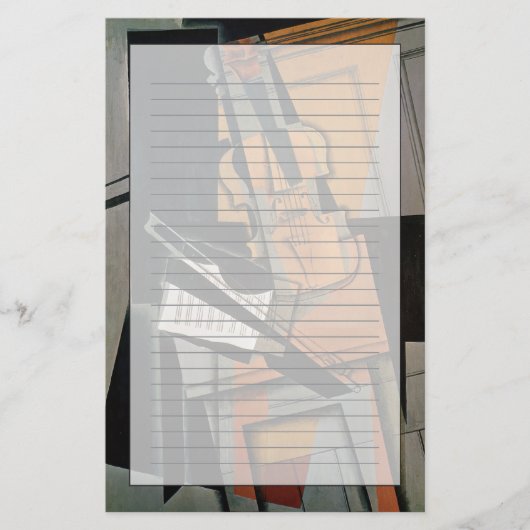 De Violin, 1916 Briefpapier (Voorkant)