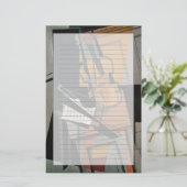 De Violin, 1916 Briefpapier (Staand voorkant)