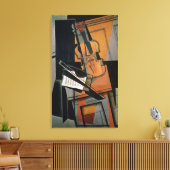 De Violin, 1916 Canvas Afdruk (Insitu (Woonkamer))
