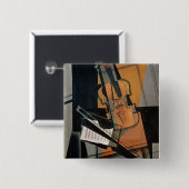 De Violin, 1916 Vierkante Button 5,1 Cm (Voorkant /achterkant)