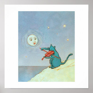 De Violin Cat Poster