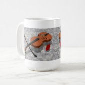 De Violin en het Roos: Aangepaste koffie-Mok Koffiemok (Voorkant links)