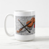 De Violin en het Roos: Aangepaste koffie-Mok Koffiemok (Links)