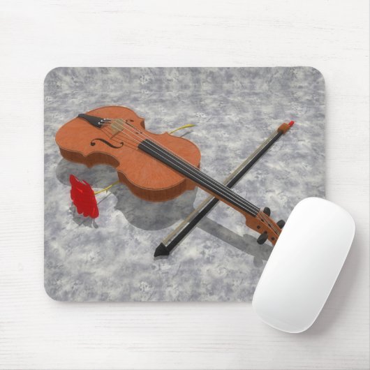 De Violin en het Roos: Custom Mousepad Muismat (Met muis)