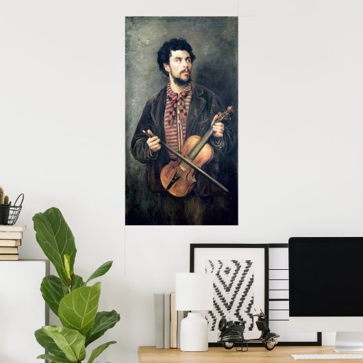 De Violin Player Poster (Thuiskantoor)