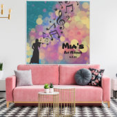 DE VIOLIST Bat Mitzvah Teken in Board Canvas Afdruk (Insitu (Woonkamer))