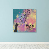 DE VIOLIST Bat Mitzvah Teken in Board Canvas Afdruk (Insitu (Houten vloer))