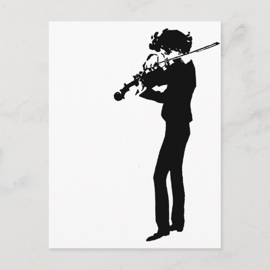De violist briefkaart (Voorkant)