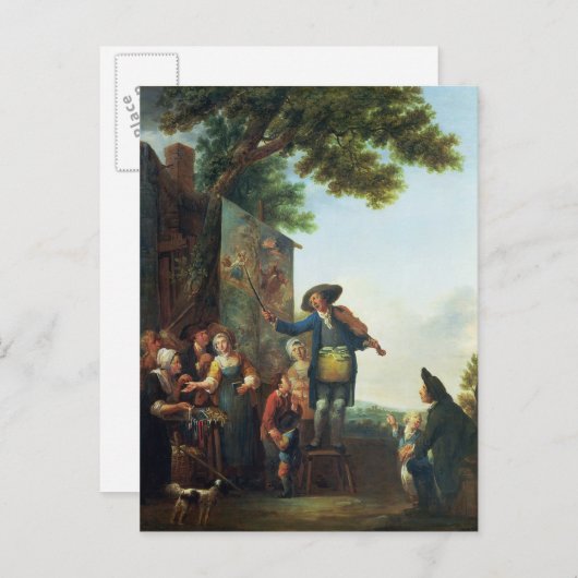 De violist briefkaart (Voorkant / Achterkant)