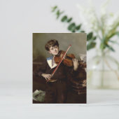 De violist briefkaart (Staand voorkant)