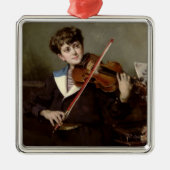 De violist metalen ornament (Voorkant)