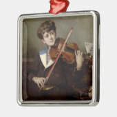 De violist metalen ornament (Links)
