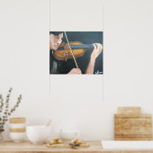 De violist (schilderen) poster (Keuken)