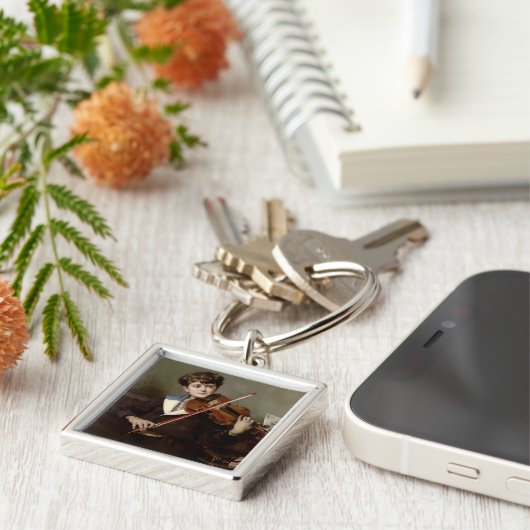 De violist sleutelhanger (Zijkant)