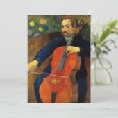 De violoncellist Schneklud | Paul Gauguin (Staand voorkant)