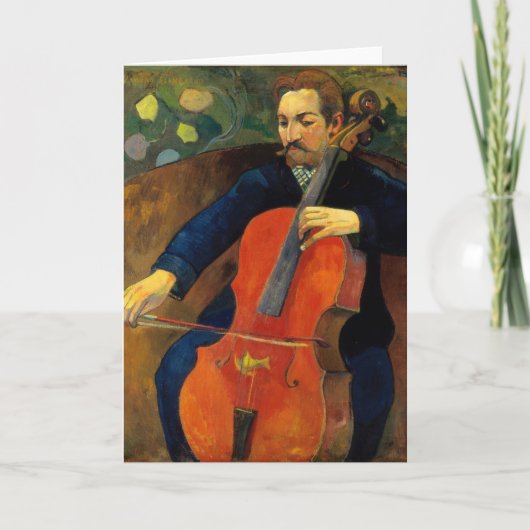 De violoncellist Schneklud | Paul Gauguin Kaart (Voorkant)