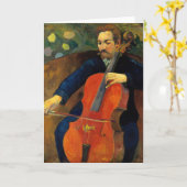 De violoncellist Schneklud | Paul Gauguin Kaart (Gele Bloem)