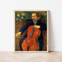 De violoncellist Schneklud | Paul Gauguin