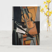 De viool, 1916 kaart (Gele Bloem)