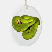 De viper met witte uitsteeksel keramisch ornament (Rechts)