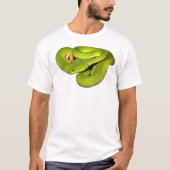 De viper met witte uitsteeksel t-shirt (Voorkant)