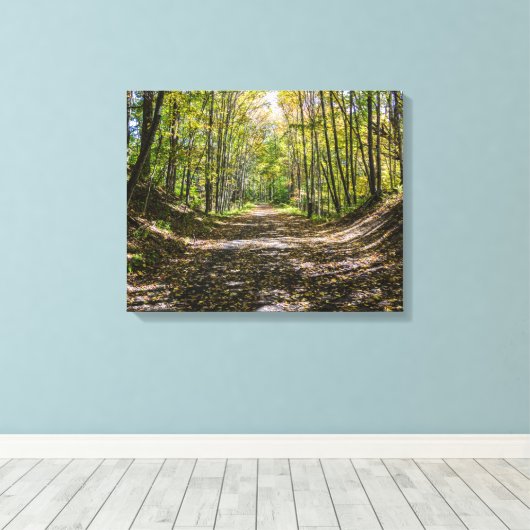 De Virginia Creeper Trail Canvas Afdruk (Insitu (Houten vloer))