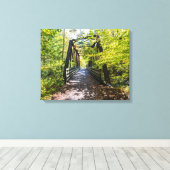 De Virginia creeper trail Canvas Afdruk (Insitu (Houten vloer))