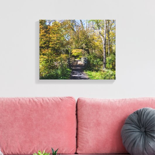 De Virginia Creeper Trail Canvas Afdruk (Insitu (Woonkamer))