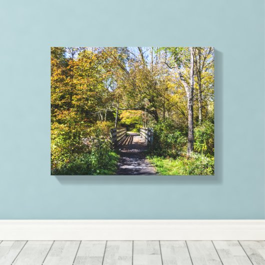 De Virginia Creeper Trail Canvas Afdruk (Insitu (Houten vloer))