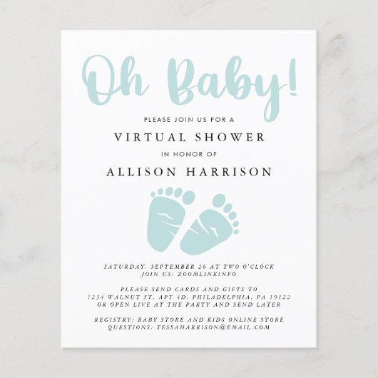 De Virtuele Uitnodiging van de Eigenschap van het  (Voorkant)