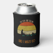 De vis belt en ik moet gaan blikjeskoeler (Blikje Achterkant)