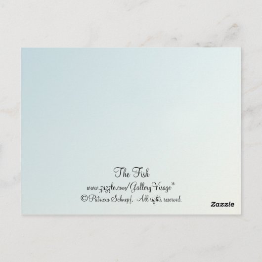 De vis briefkaart (Achterkant)